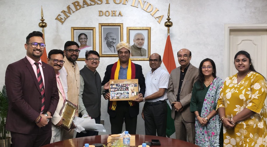 Karnataka-Sangha-Qatar-farewell-to-Indian-envoy-Sandeep-Kumar-1