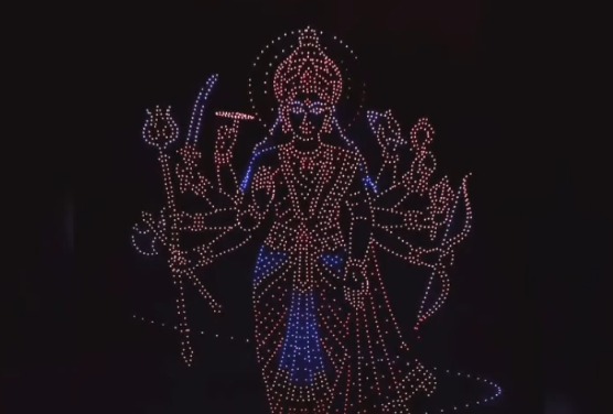 Mysuru-Dasara-Drone-show-God