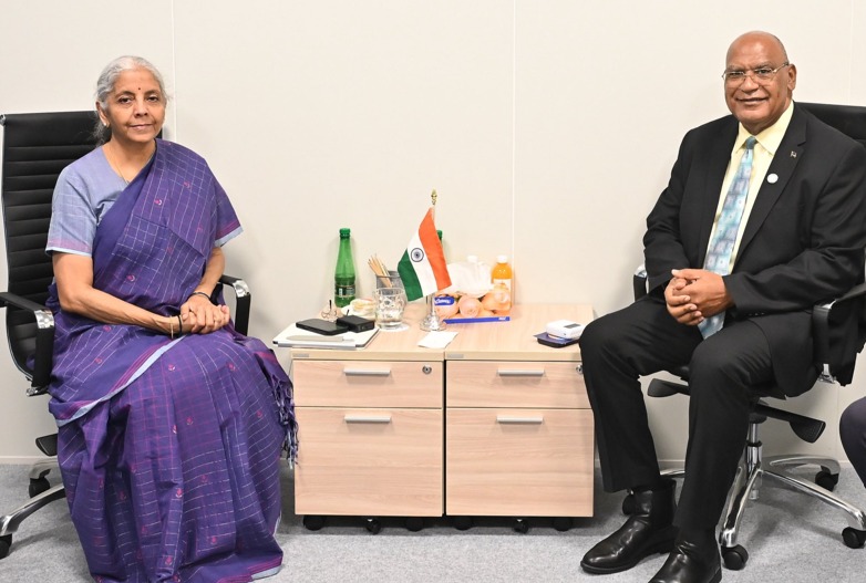 Nirmala-Seetharaman-meet-Minister-of-Finance-of-Curacao-Charles-Cooper